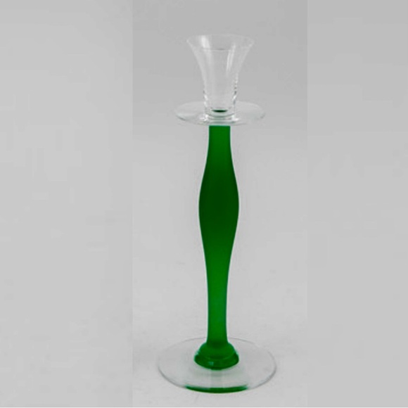 Vintage ORREFORS Sweden By Anne Nilsson Celeste Green Frosted